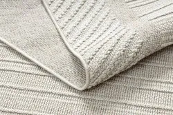 Teppich JERSEY 19261 beige - Rahmen, struktur, Schleife BOHO