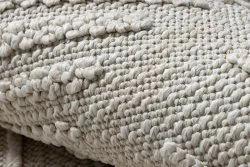 Teppich JERSEY 19261 creme - Rahmen, struktur, Schleife BOHO