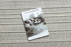 Teppich JERSEY 19261 grau - Rahmen, struktur, Schleife BOHO