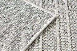 Teppich JERSEY 19261 grau - Rahmen, struktur, Schleife BOHO