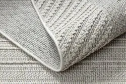 Teppich JERSEY 19261 grau - Rahmen, struktur, Schleife BOHO