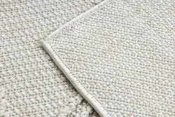 Teppich JERSEY 19241 creme - Rauten, geometrisch, struktur, Schleife BOHO