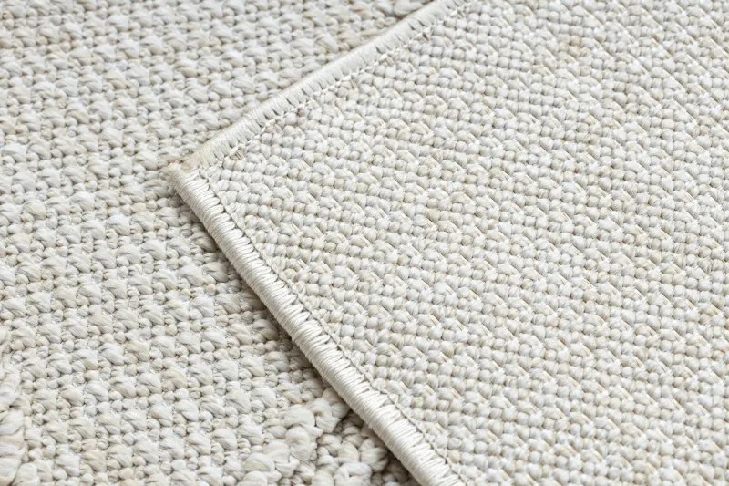 Teppich JERSEY 19241 creme - Rauten, geometrisch, struktur, Schleife BOHO