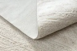 Moderner Teppich DUKE 51533 creme - Geometrisch, strukturiert, sehr weich, Fransen