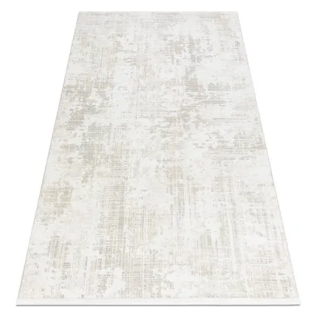 Moderner Teppich DUKE 51374 creme - Vintage, strukturiert, sehr weich, Fransen