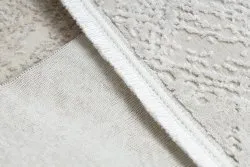 Moderner Teppich DUKE 51541 creme - Geometrisch, strukturiert, sehr weich, Fransen