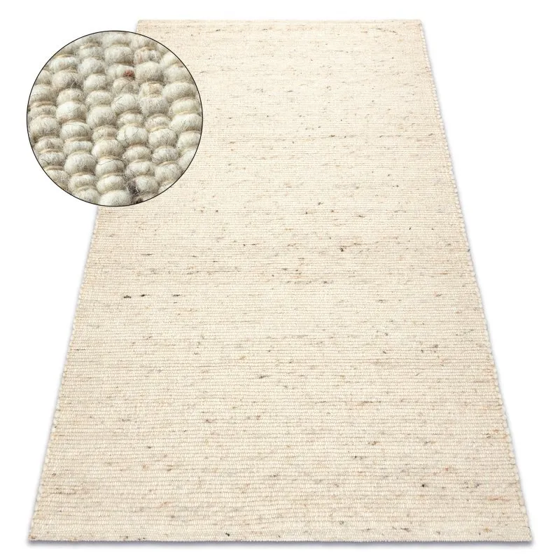 NEPAL 2100 beige Teppich – Wolle, doppelseitig, natur