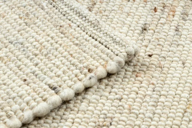 NEPAL 2100 beige Teppich – Wolle, doppelseitig, natur
