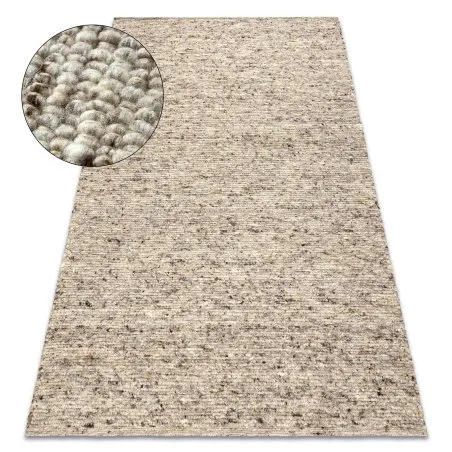 NEPAL 2100 sand, beige Teppich – Wolle, doppelseitig, natur