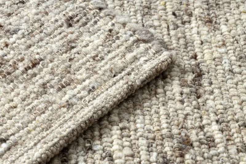 NEPAL 2100 sand, beige Teppich – Wolle, doppelseitig, natur