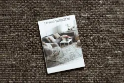 NEPAL 2100 tabac braun Teppich – Wolle, doppelseitig, natur