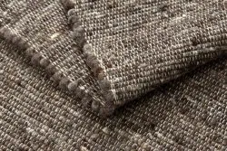 NEPAL 2100 tabac braun Teppich – Wolle, doppelseitig, natur