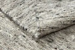 NEPAL 2100 Teppich natürlich grau – Wolle, doppelseitig, natur