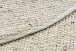 NEPAL Kreis 2100 beige Teppich – Wolle, doppelseitig, natur