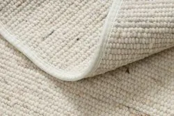 NEPAL Kreis 2100 beige Teppich – Wolle, doppelseitig, natur
