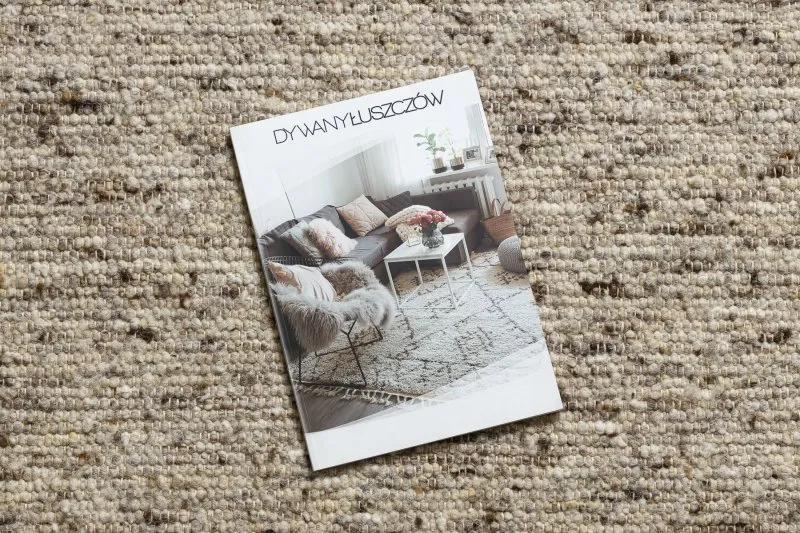 NEPAL 2100 Kreis sand, beige Teppich – Wolle, doppelseitig, natur