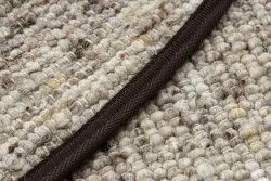 NEPAL 2100 Kreis sand, beige Teppich – Wolle, doppelseitig, natur