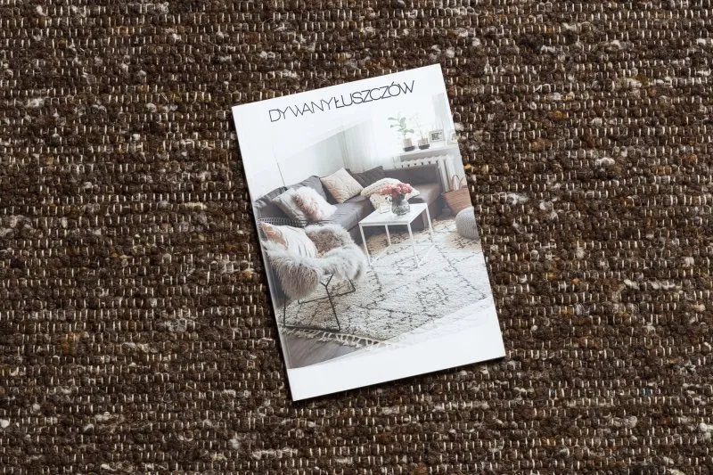 NEPAL 2100 Kreis tabac braun Teppich – Wolle, doppelseitig, natur
