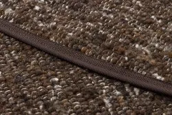 NEPAL 2100 Kreis tabac braun Teppich – Wolle, doppelseitig, natur