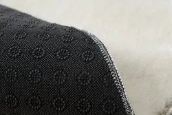 Modern Waschteppich LINDO Kreis creme, rutschfest, zottelig