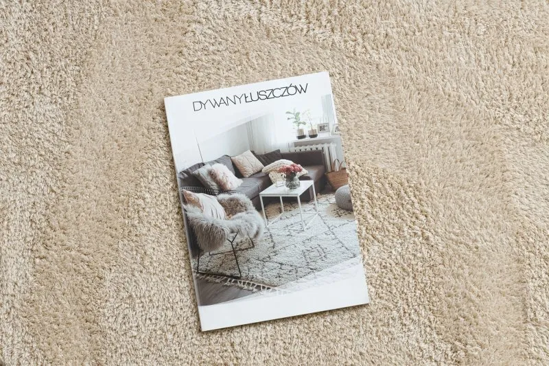 Modern Waschteppich LINDO Kreis beige, rutschfest, zottelig