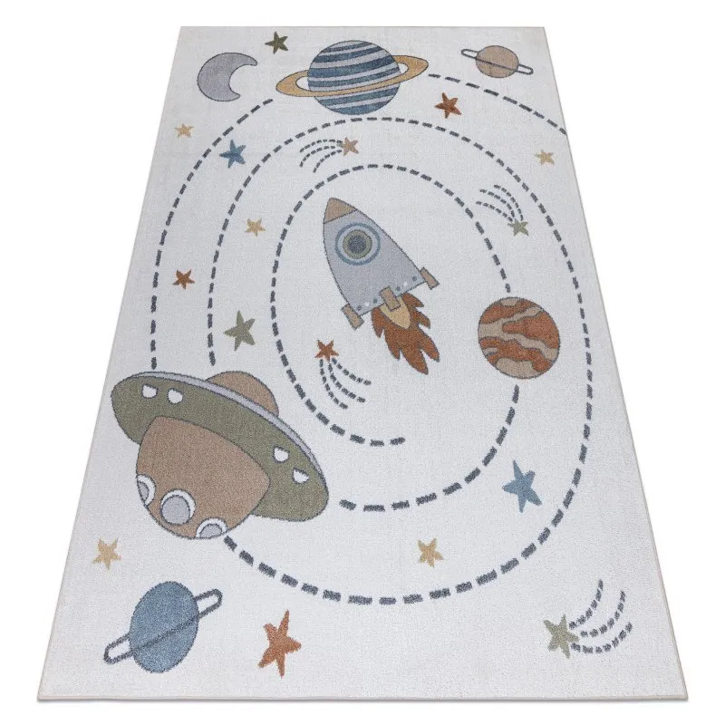 Teppich BONO 8288 Raum, Planeten creme / anthrazit