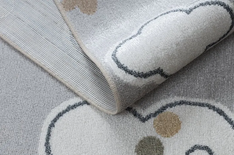 Teppich BONO 8437 Wolken, Himmel, hellgrau / Creme