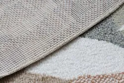 Teppich BONO 8426 Kreis Dschungel, Wildtiere creme / dunkelgold