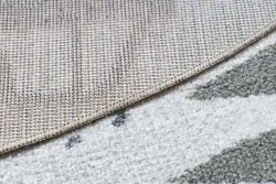 Teppich BONO 8436 Kreis Autos, Straße creme / Hellgrau