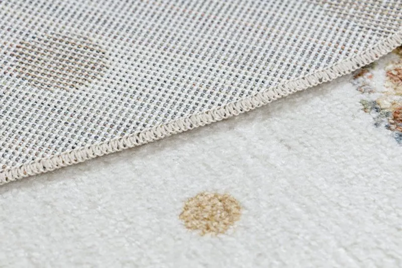 Teppich BONO 9614 Kreis Tragen, Luftballons Creme / hellgrau