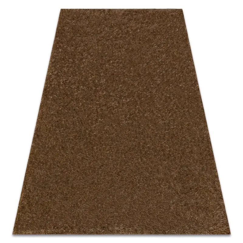Teppich BUENOS 6650 shaggy schlicht, einfarbig dunkelbeige