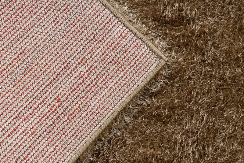 Teppich BUENOS 6650 shaggy schlicht, einfarbig dunkelbeige