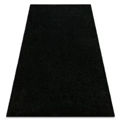 Teppich BUENOS shaggy schlicht, einfarbig schwarz