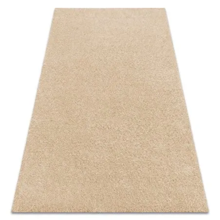 Teppich BUENOS 6652 shaggy schlicht, einfarbig creme