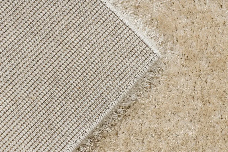 Teppich BUENOS 6652 shaggy schlicht, einfarbig creme