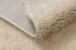 Teppich BUENOS 6652 shaggy schlicht, einfarbig creme