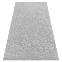 Teppich BUENOS shaggy schlicht, einfarbig silber