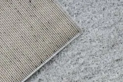 Teppich BUENOS 7005 shaggy schlicht, einfarbig silber
