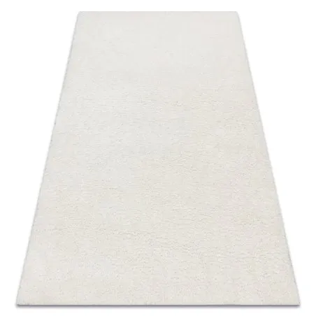 Teppich BUENOS 7001 shaggy schlicht, einfarbig weiß