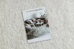 Teppich BUENOS 7001 shaggy schlicht, einfarbig weiß