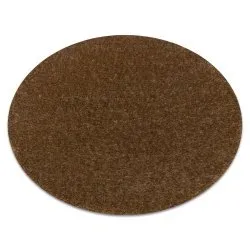 Teppich BUENOS Kreis shaggy schlicht, einfarbig beige