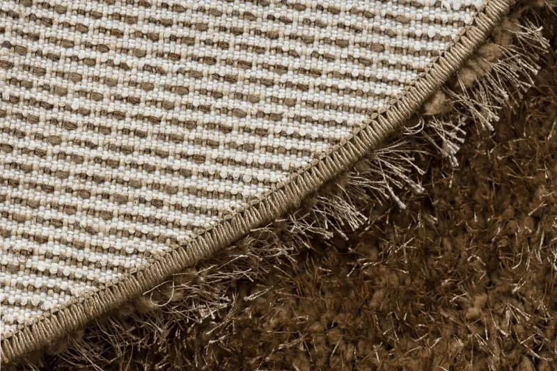 Teppich BUENOS Kreis 6650 shaggy schlicht, einfarbig beige