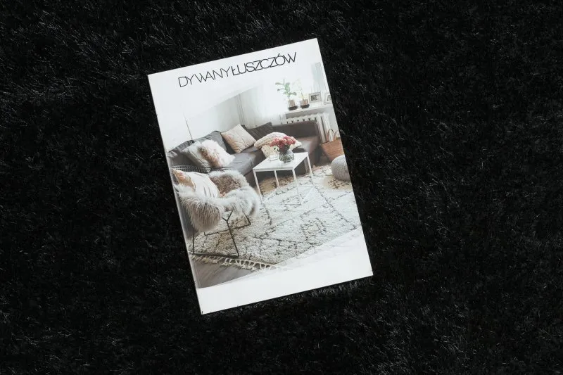 Teppich BUENOS Kreis 6649 shaggy schlicht, einfarbig schwarz
