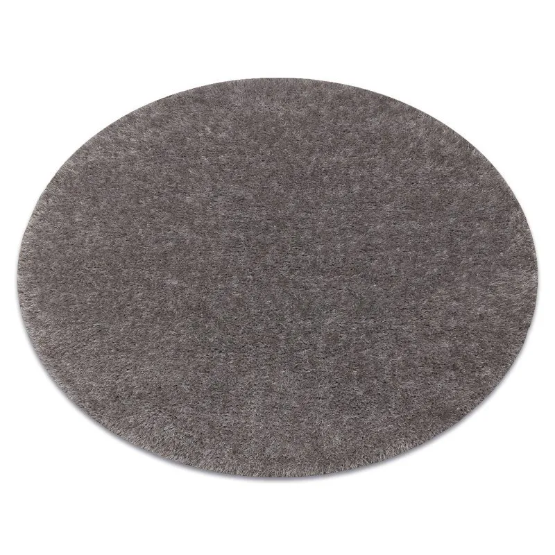 Teppich BUENOS Kreis 6646 shaggy schlicht, einfarbig grau