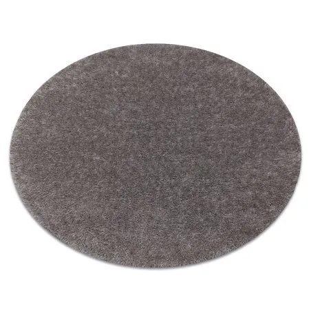 Teppich BUENOS Kreis 6646 shaggy schlicht, einfarbig grau