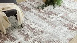BLISS Z239AZ551 Teppich grau / rosa – Abstraktion, modern, strukturell