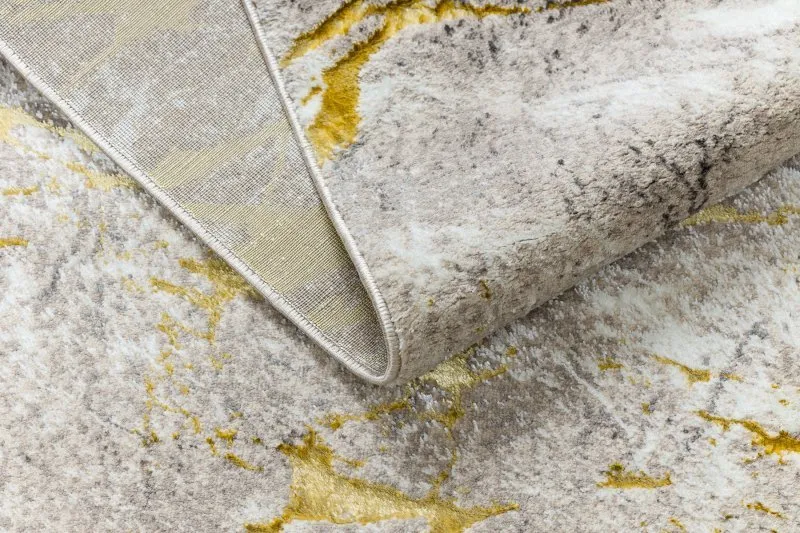 BLISS Z197AZ147 Teppich dunkelbeige / gold – Marmor, modern, strukturell