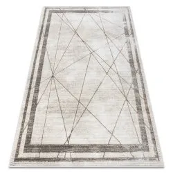 BLISS Z201Z128 Teppich creme / beige – Rahmen, geometrisch, modern, strukturell