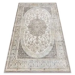BLISS Z204AZ128 Teppich creme / beige – Rahmen, Ornament, modern, strukturell