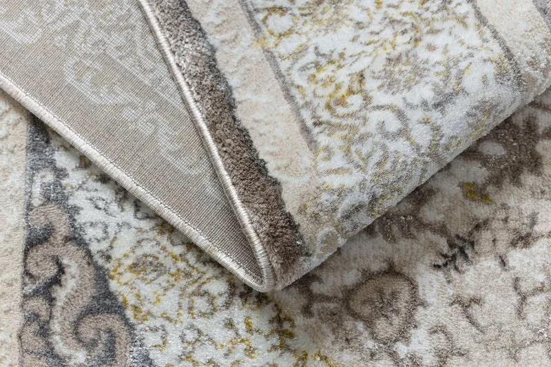BLISS Z204AZ128 Teppich creme / beige – Rahmen, Ornament, modern, strukturell